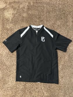 Perfect Game Men's Woven Showcase Short Sleeve 1/4 Zip Pullover