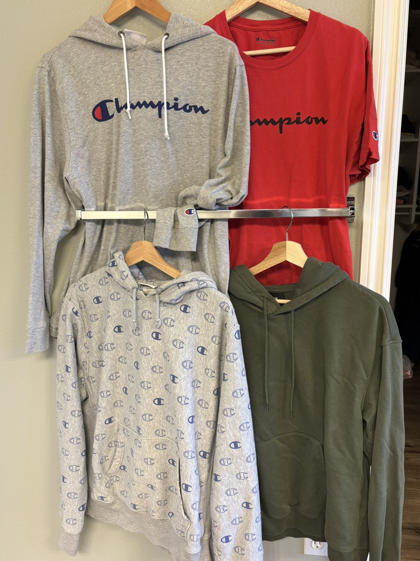 Men’s Large Sweatshirts & Shirt (4 Total)