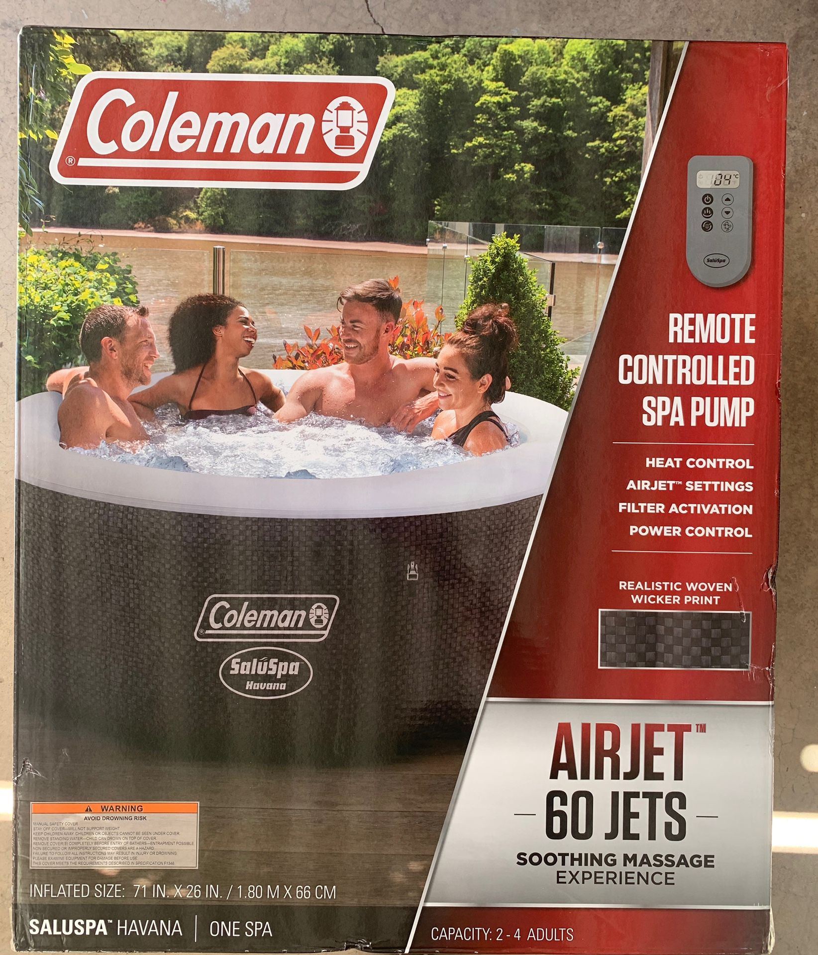 SEALED Coleman SuluSpa Inflatable Hot Tub Spa
