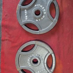 FITNESS GEAR  SET OF 45s. TOTAL 90LBs.  
11525 S HALSTED DUNKIN/7111.S WESTERN WALGREENS 
80$  EASH.   SET  CASH ONLY AS