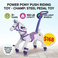 Power Pony Push Riding Toy – Champ