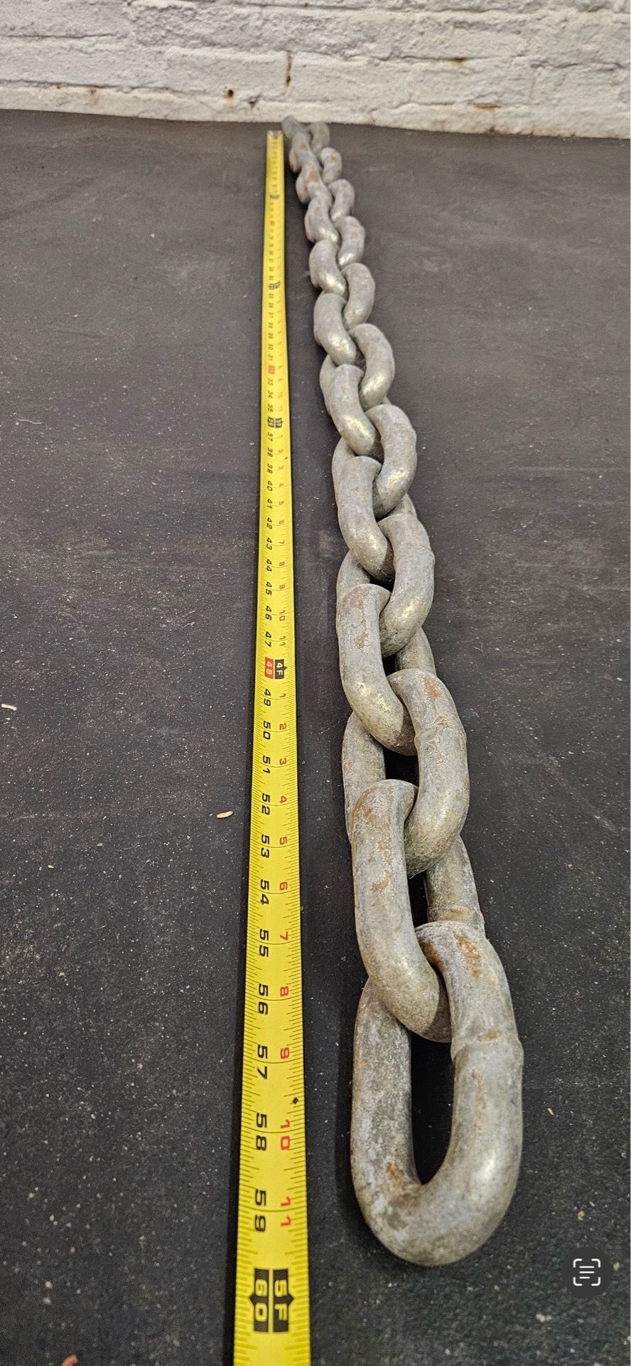 17 units- 2” thick 5 feet long 30 lbs chain
