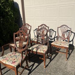 Mid-century Chippendale Style Dining Chairs6 