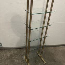 Gold Glass Shelves  2pc. $50