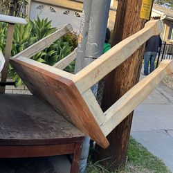 Free wood end table coffee table