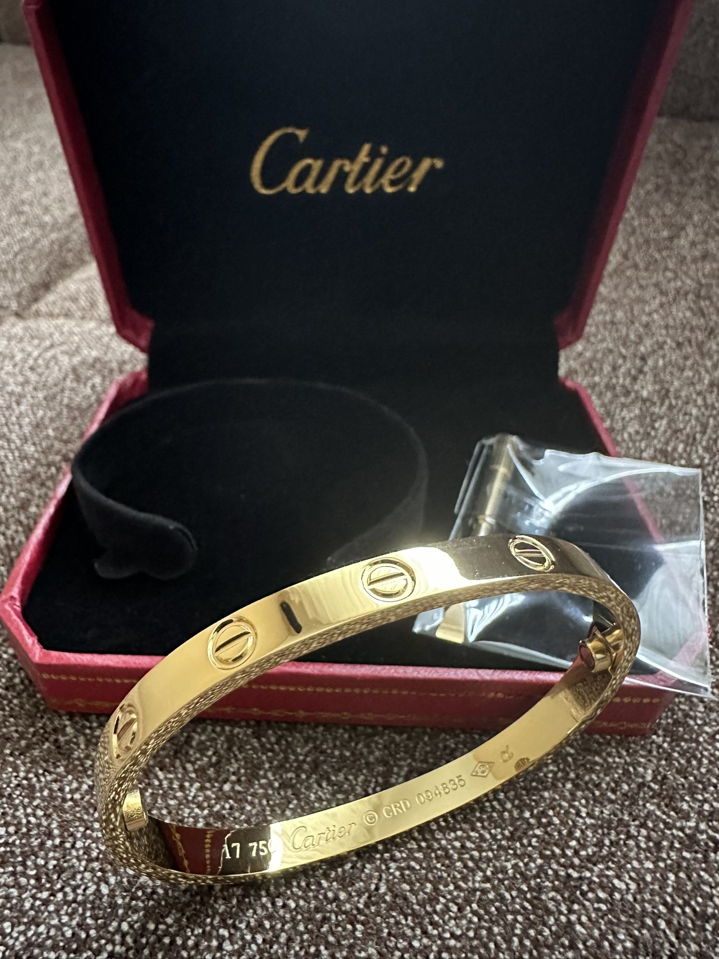 Cartier Bracelet Gold With Screw Driver