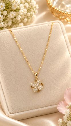 18K Gold Stainless Steel Pendant Necklace - Waterproof & Tarnish Free (Buyer's Choice)