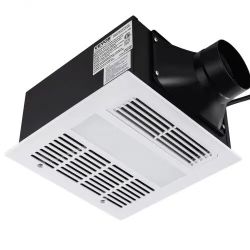 643#Bathroom Exhaust Fan, 1500W Heating, 110 CFM High-Efficiency Ventilation, 1.5sones Low Noise Operation, Energy-Saving Bathroom Ceiling Fan, For Va