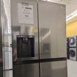 27 cu. ft. Side-by-Side Refrigerator With Smooth Touch Ice Dispenser