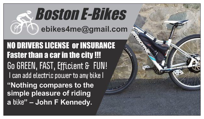 — Boston EBikes, STOP using UBER/Trolley and bus! Get healthy, Specifically Designed for All Types of Special Needs. 60 Day Parts /Service Warranty