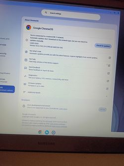 Samsung OS chrome laptop