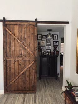 Custom made barn doors