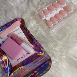 French Tip Short Square Press Ons