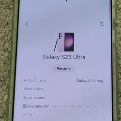Samsung G S23 ULTRA Like New