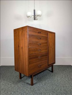 Jack Cartwright for Founders MCM Walnut Armoire Dresser