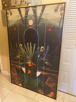 She Saw The Equator Wall Art by Frank Moth - HUGE  62”x42” - Local Delivery for a Fee 😎