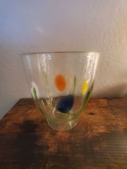 Murano Confetti style vase