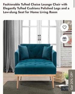 Beautiful futon with rose gold legs