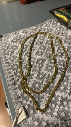 Gold fill stainless cuban chain