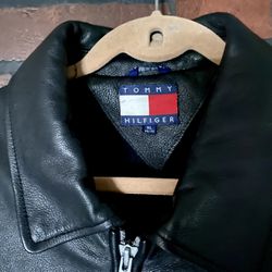 Vintage Tommy Hilfiger Leather Jacket  