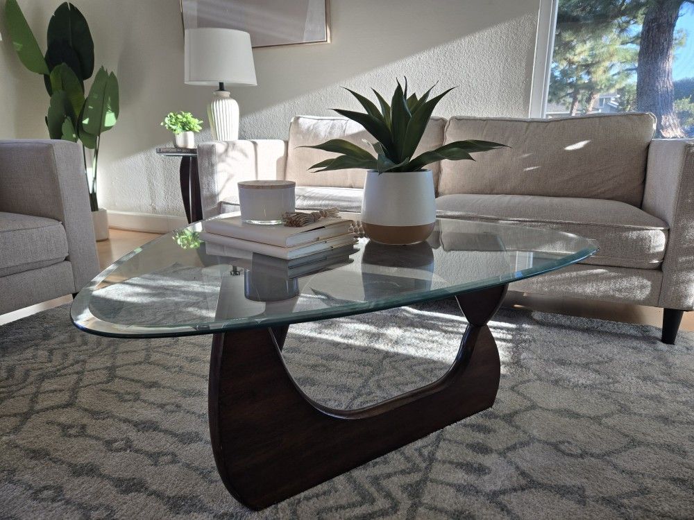 Triangular Coffee Table And End Table Set