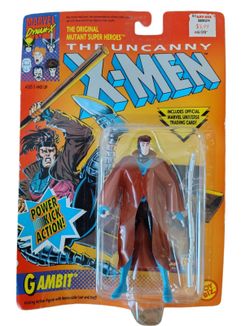 1993 Toy Biz X‑Men GAMBIT Action Figure – Sealed – Power Kick Action – MOC / NIB