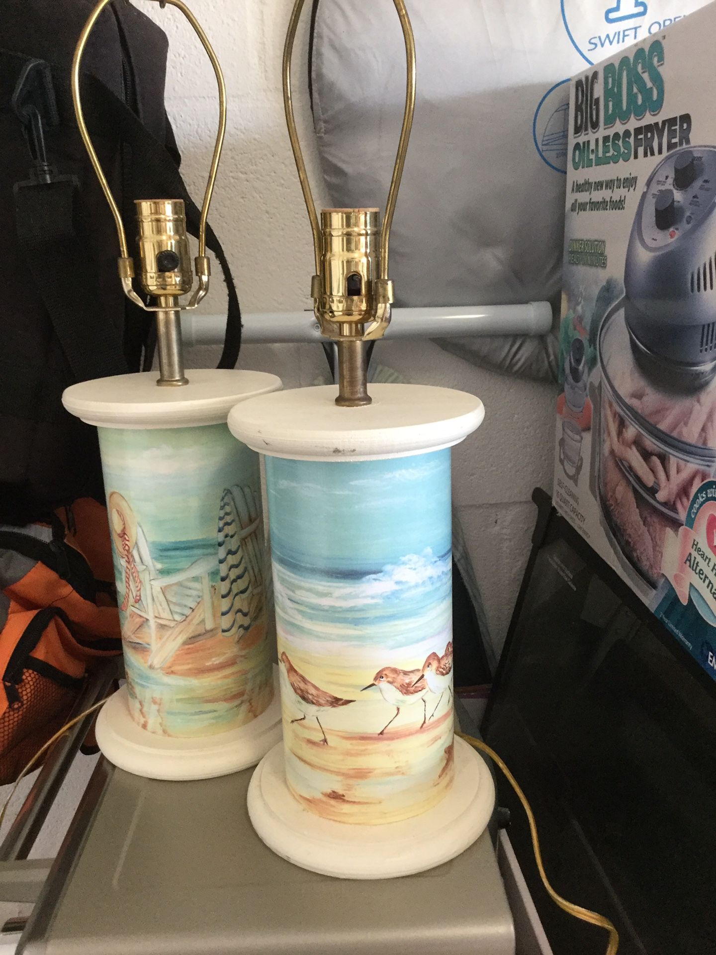 Coastal lamps from Pink Pineapple.