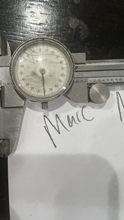 Marc 6” Dial Caliper - Madey in Japan No Case Bulb Scratched