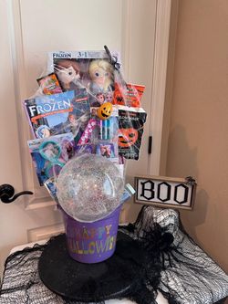Frozen Halloween boo bucket 🎃