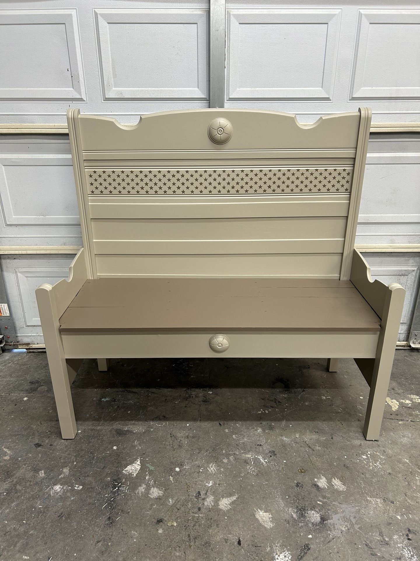 Bench Made From Bedframe