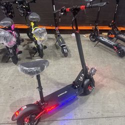 Electric scooter with seat