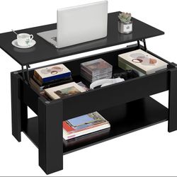 Lift Top Coffee Table Living Room Table Black