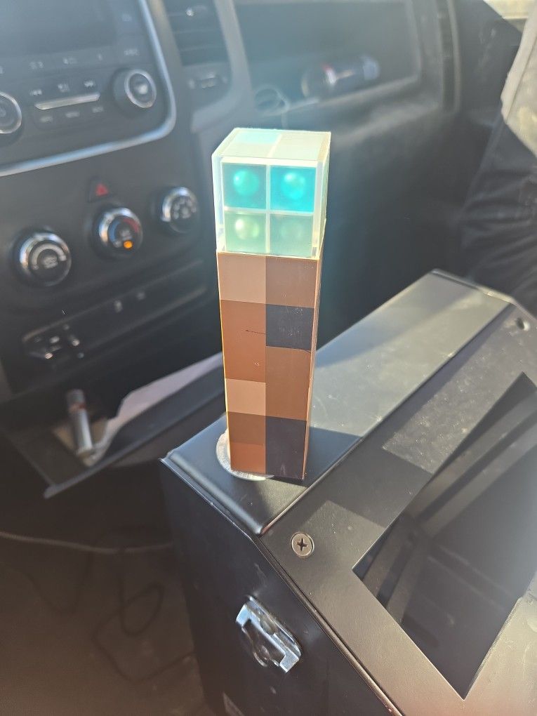 Minecraft Blue Torch Power Bank (USB + USB-C)