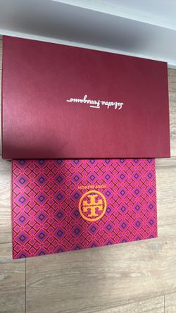 Tory Burch and Ferragamo Shoe Boxes