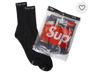 Supreme hanes socks (4 pack)