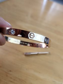 Rose Gold Love Bracelet Stainless Steel Gold Plated 
