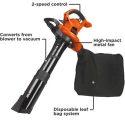 Black And Decker Leaf Blower/vacuum 