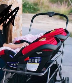 Joovy TwinRoo+ Infant Car Seat Stroller Frame Twins: Compatible With Graco & Chicco, One-Hand Fold,