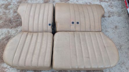 S123 Mercedes rear seats tex vinyl w123 300TD wagon 300 TD backseat