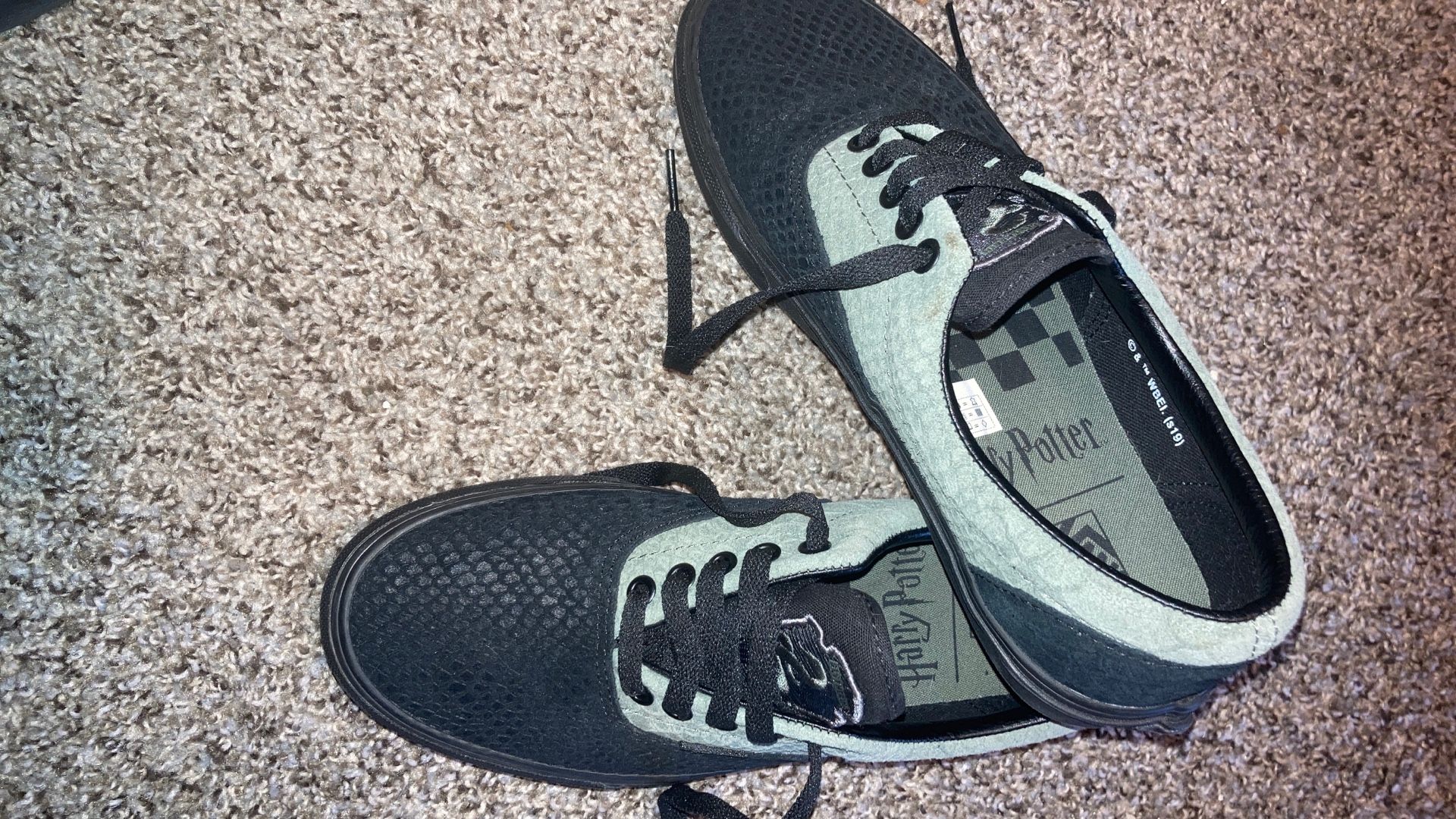 Vans Harry Potter Slytherin Men\'s Shoes Black Green Snake Size 8.5 Sneakers. Vans Harry Potter Slytherin Men main image 3