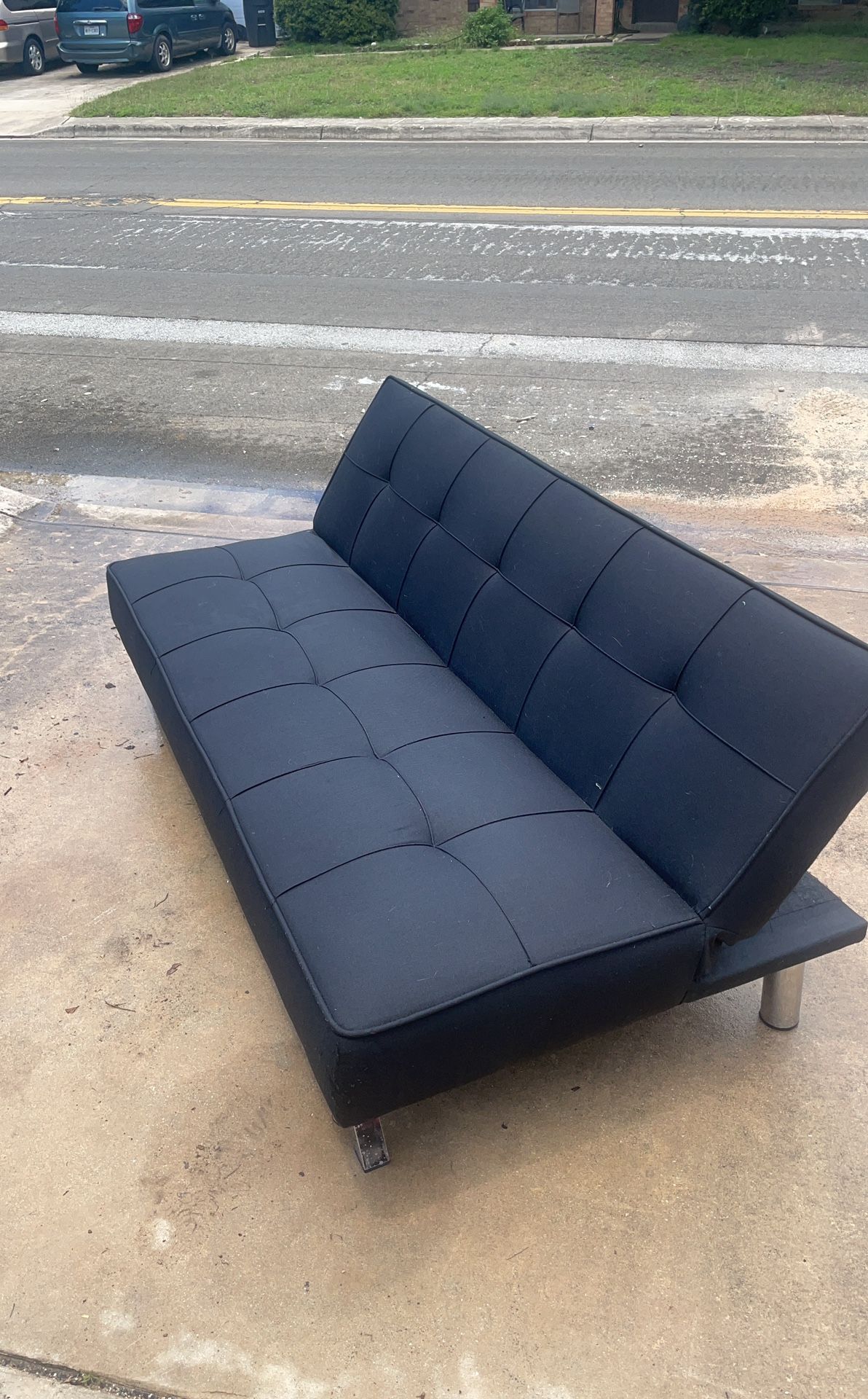 Black Futon Sofa — Bed for Sale in San Antonio, TX OfferUp