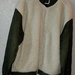 Original Use Mens XXL Zip Up Jacket Armpit To Armpit 28" Length 29" Fleece