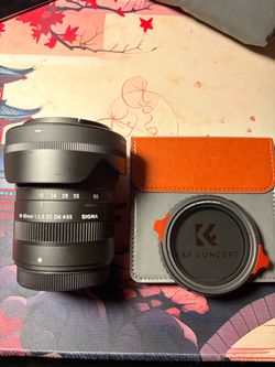 Sigma 18-50mm f/2.8 DC DN Lens for Fujifilm X + K&F CONCEPT 55mm True Color Variable ND2-32
