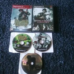 PS2 Medal Of Honor Games And 1 PS1 The Original Medal Of Honor