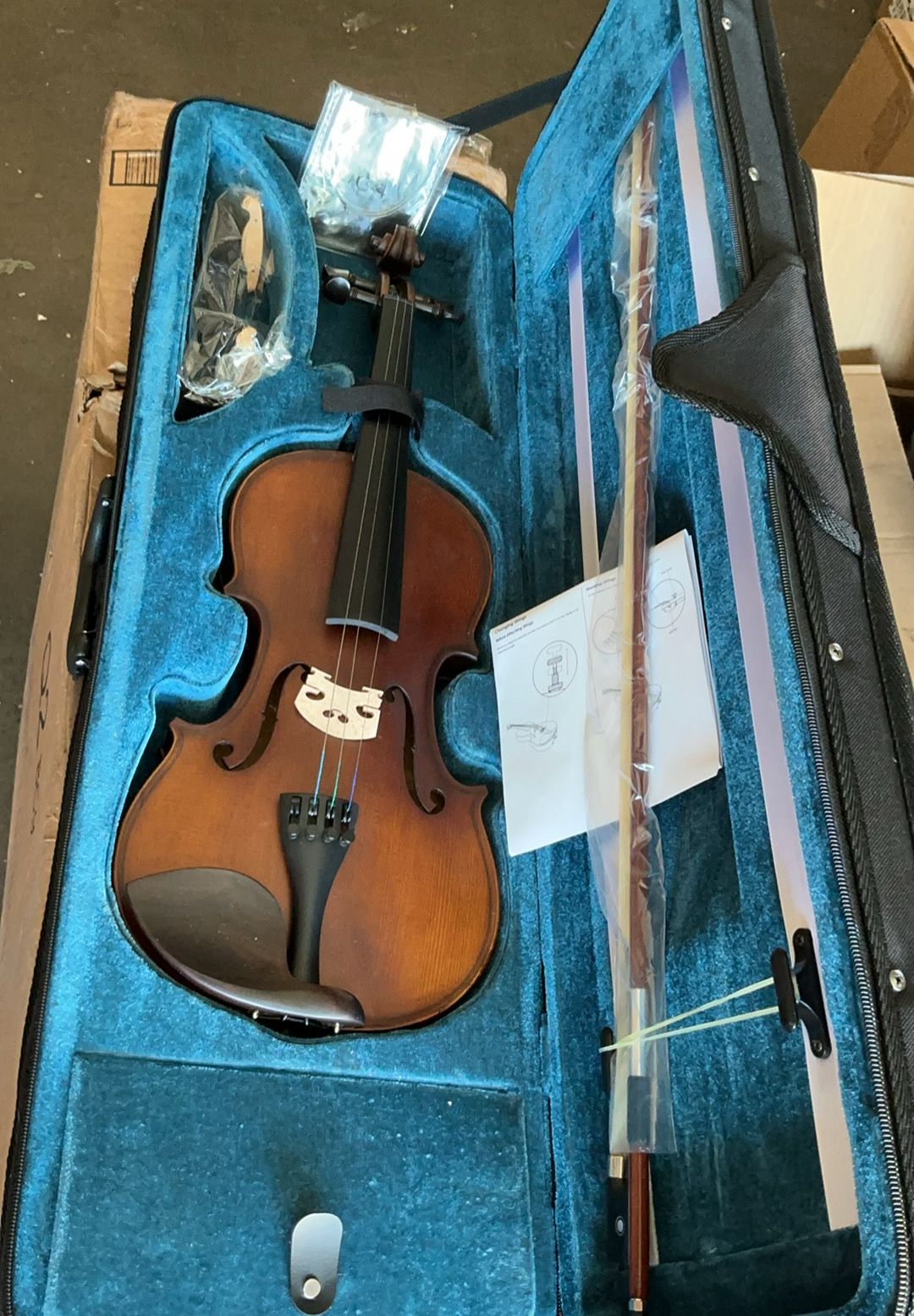 Full Size Violin Advanced Student Fiddle w/ Bow Case Set A