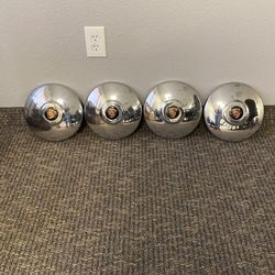 4 Vintage Porsche Hub Caps 