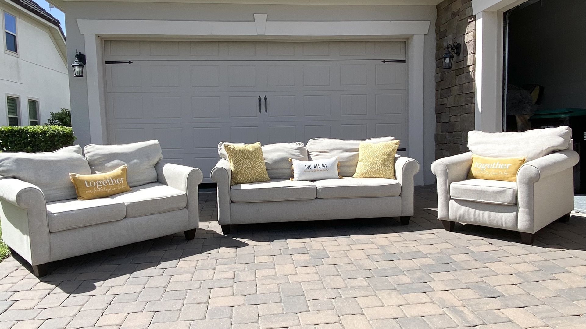 Kevin Charles 3 Piece Couches Set