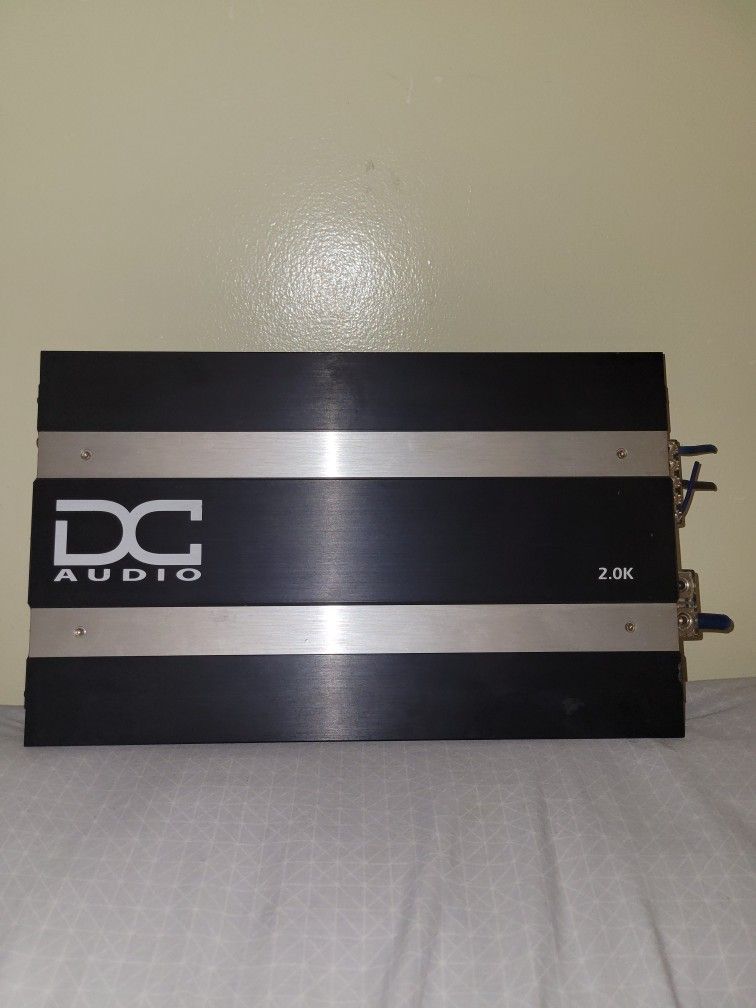 DC AUDIO 2.0k 1 Channel Mono Amplifier 2000 Watts RMS Output 