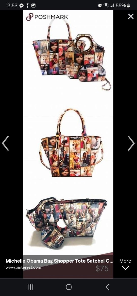 Michelle Obama  3 Piece Purse Collection 