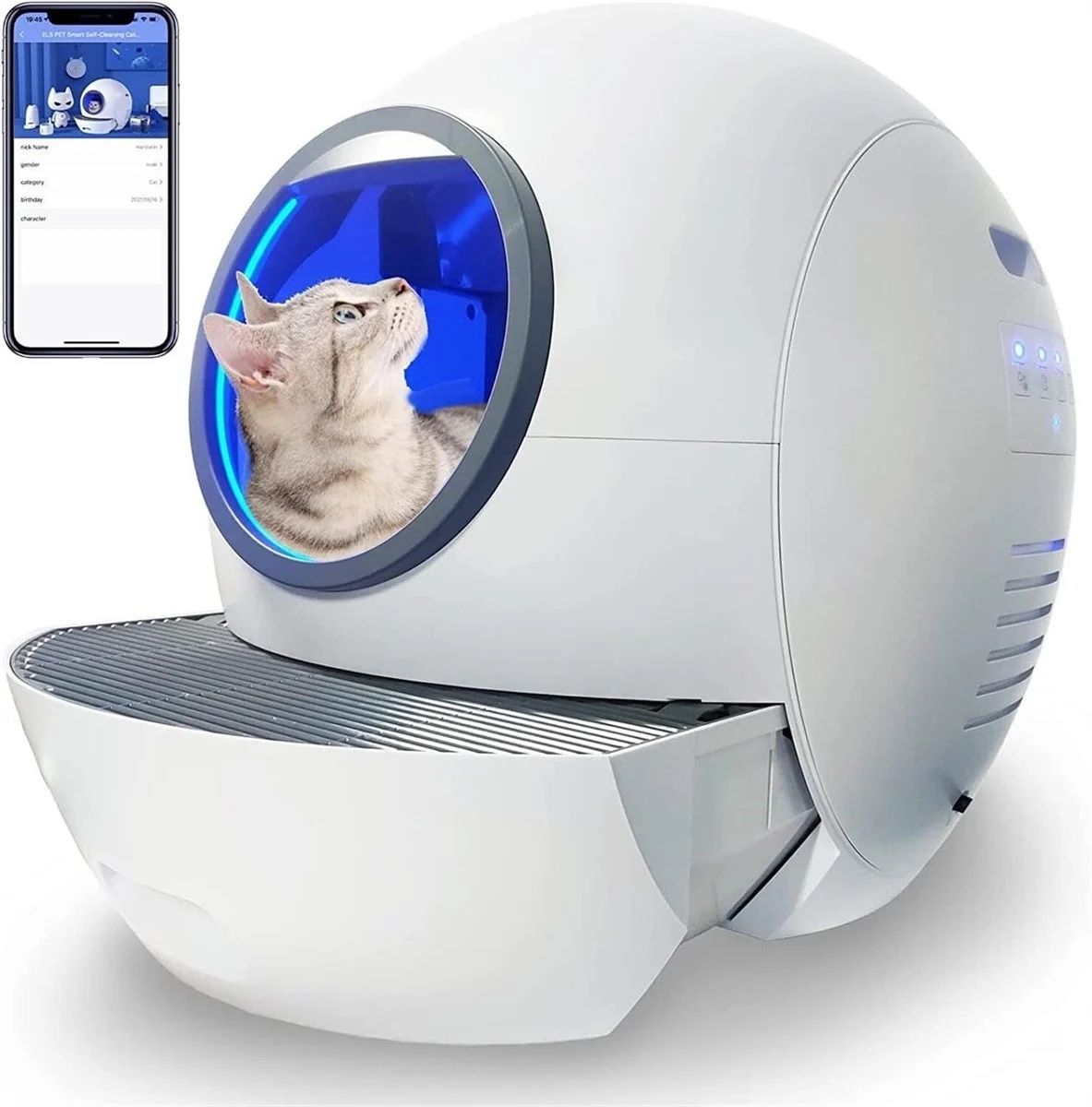 ($485 Retail) Self-Cleaning Cat Litter Box: Extra Large - Robotic Litter Box
